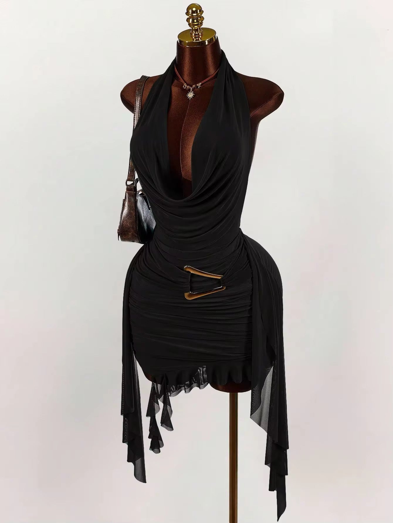 Ziya Black Classy Sexy Dress