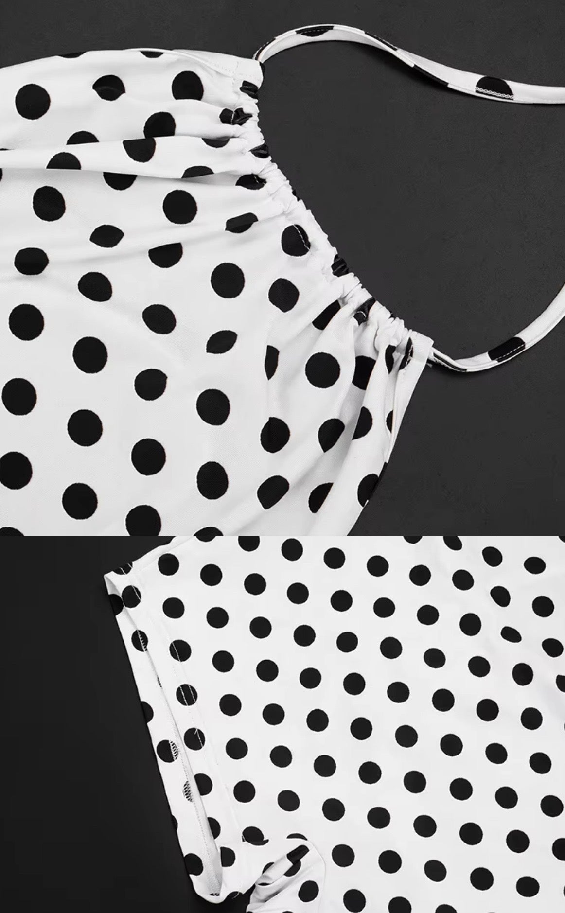 Yalo White Polka Dot Romper