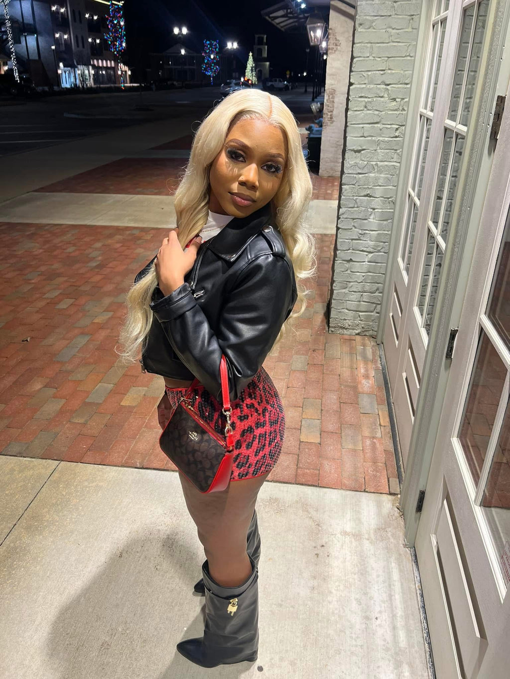 Isla Leopard Print Sequined Pink/Red Shorts