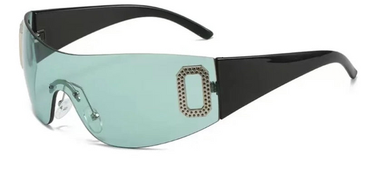 Ring Green Tint Silver O Detail Shades