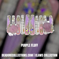 Purple Fluff Press On Nails