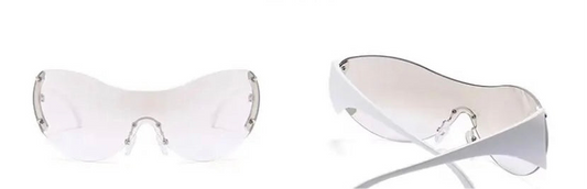 Careful Clear Tint Silver Star Detail Shades