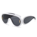 Livi White Oversized Fashion Shades