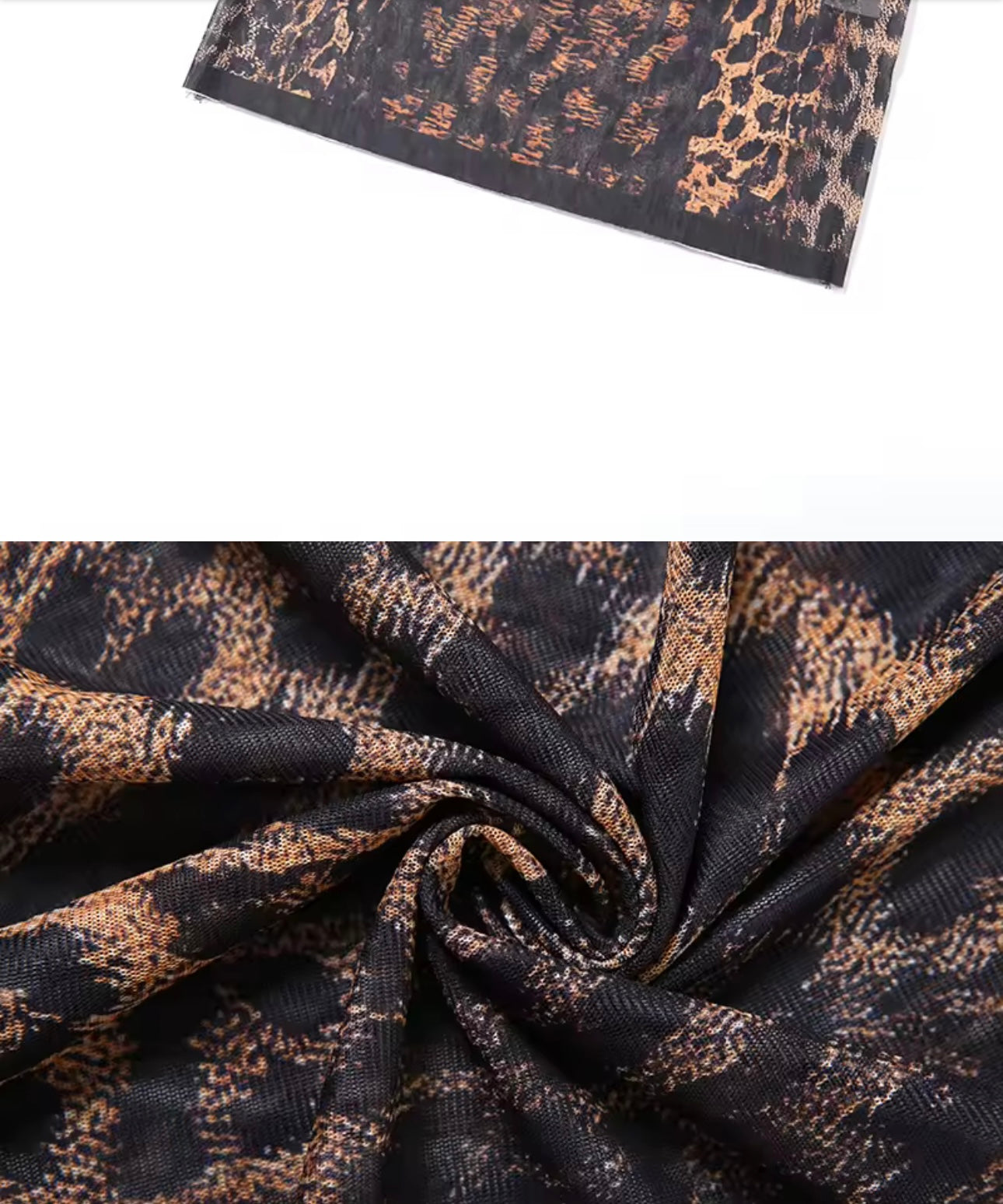 Lucia Animal Print Long Bodycon Dress