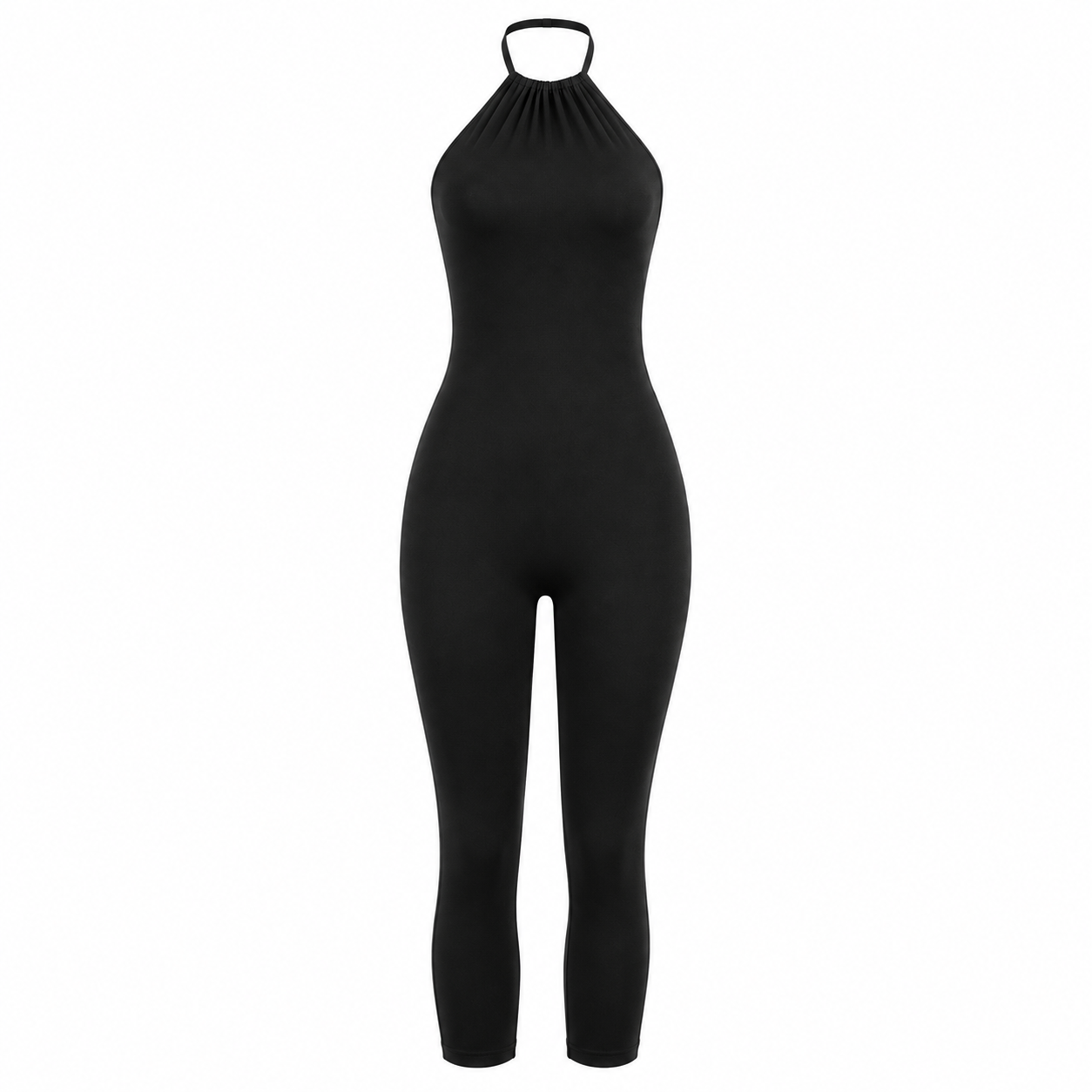 Vkai Black Backless Casual Romper