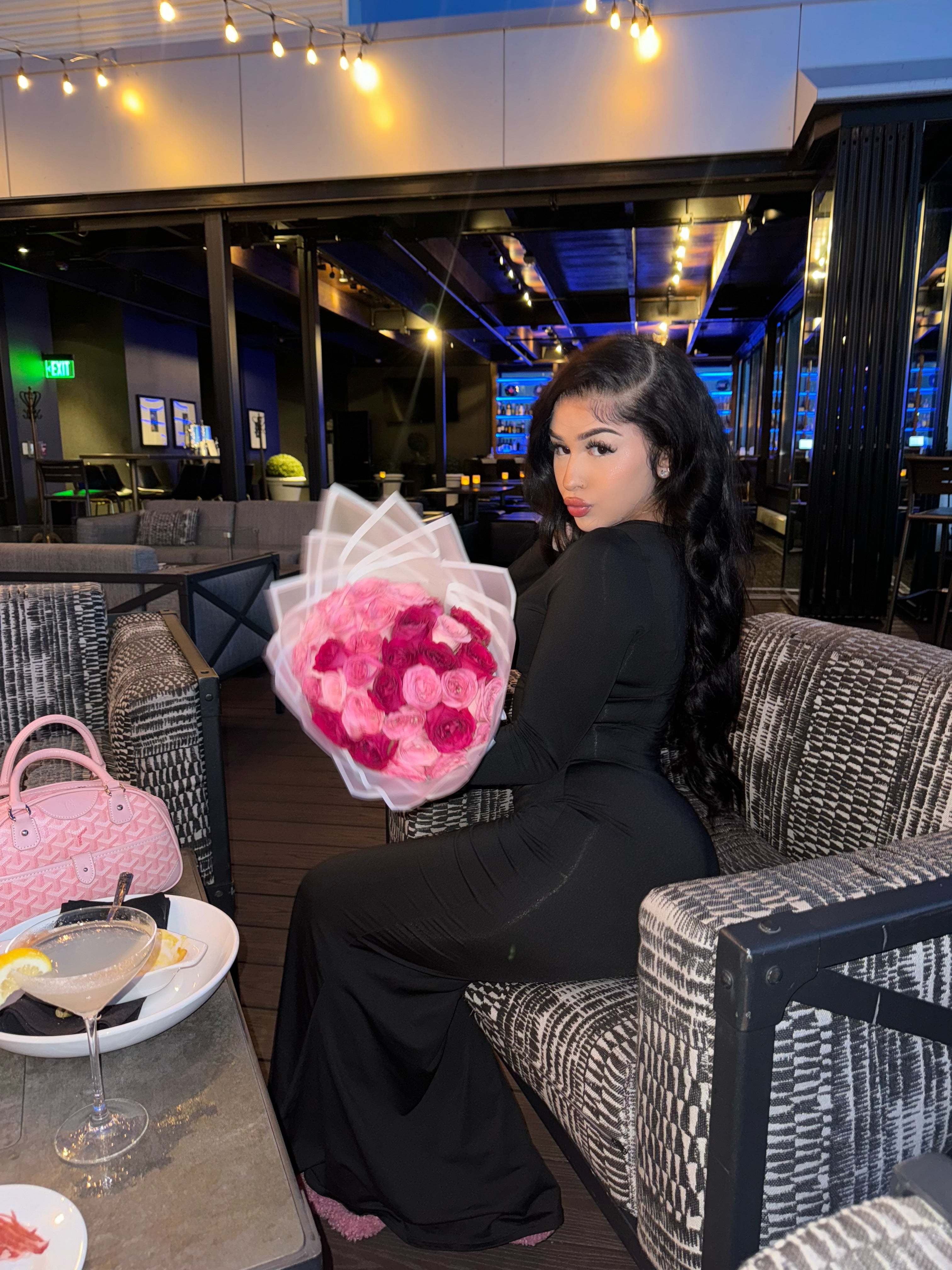 Lori Black Bodycon Maxi Dress