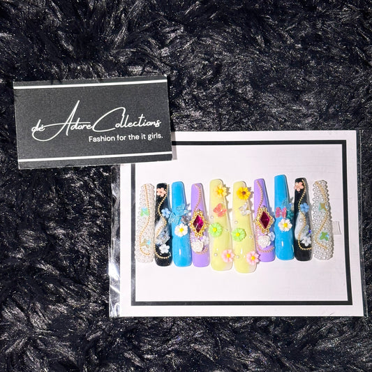 Flower Garden Press On Nails