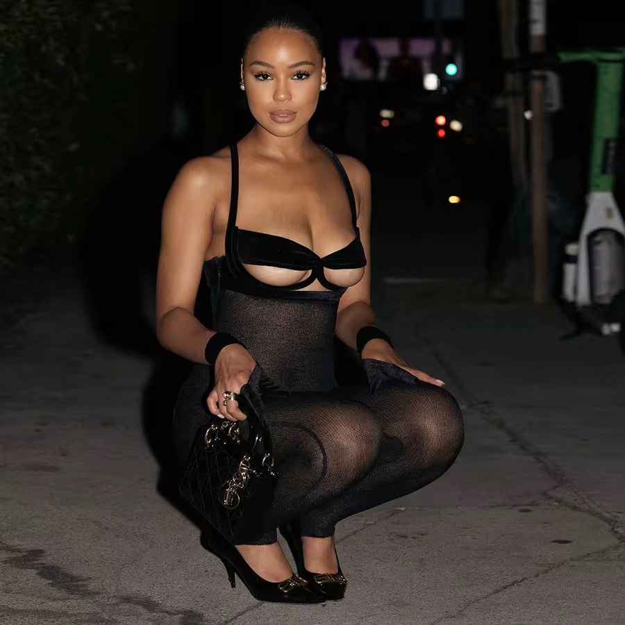 Cartel Black Poster Girl Jumpsuit