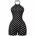 Yalo Black Polka Dot Romper