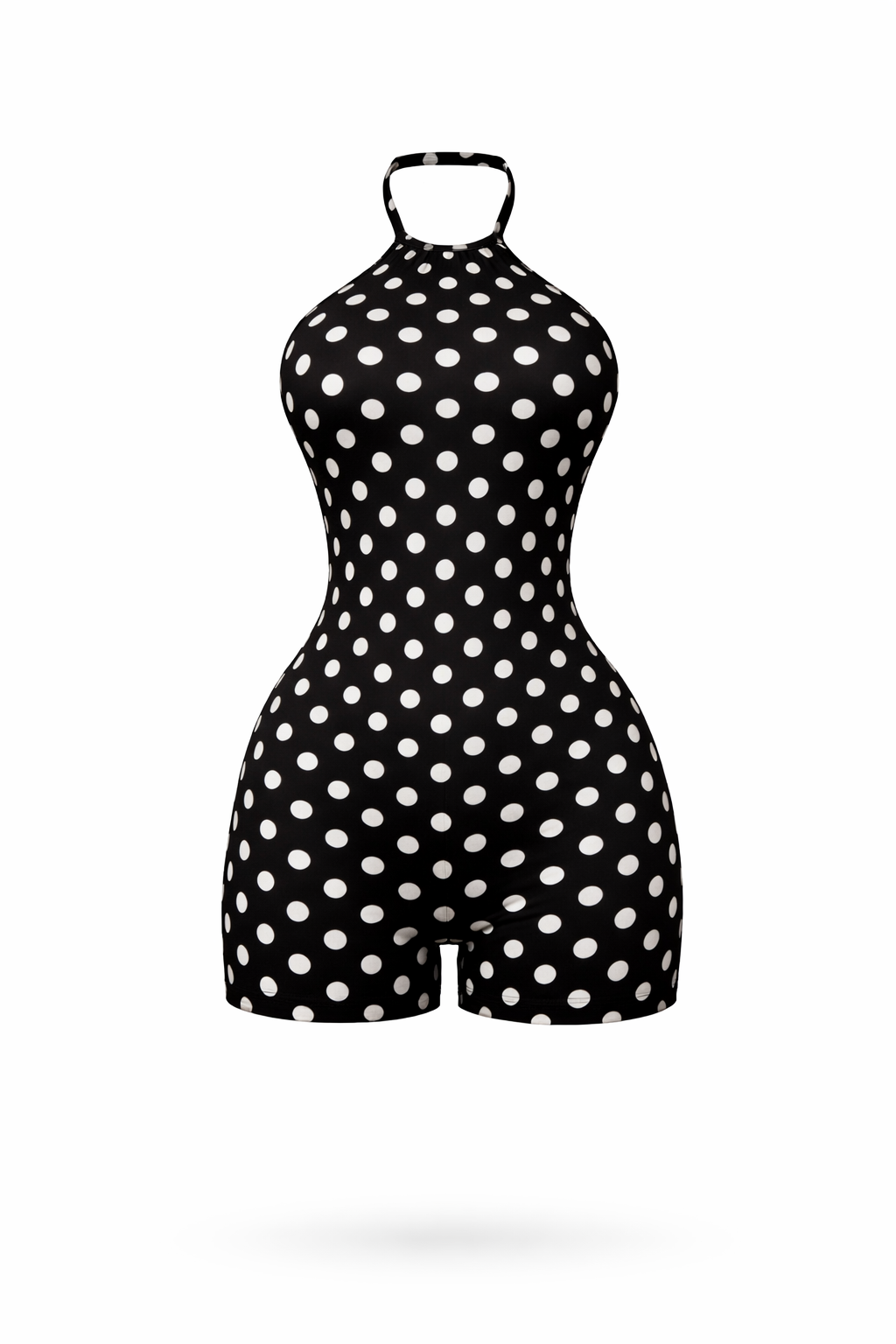 Yalo Black Polka Dot Romper