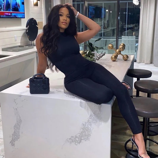 Rere Black Essential Everyday Jumpsuit