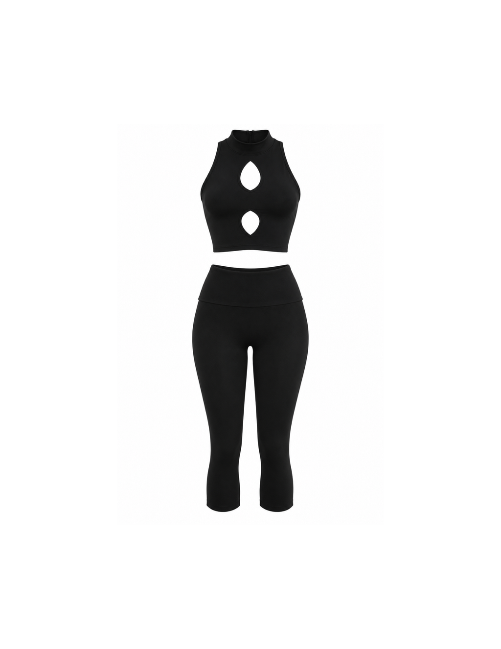 Dani Black Two Piece Capri Set