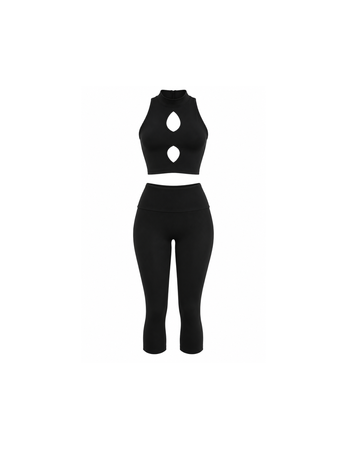 Dani Black Two Piece Capri Set