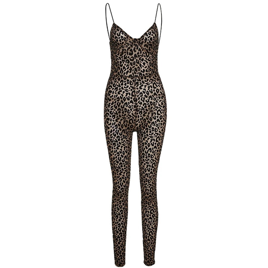 Angelic Leopard Print Jumpsuit