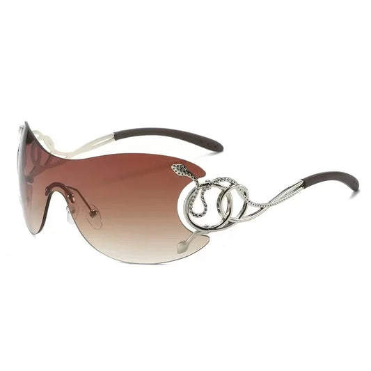 Ashli Brown Tint Snake Design Shades