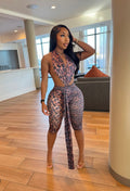 Meia Leopard Print Backless Jumpsuit