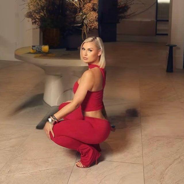 Carrie Red Two Piece Set