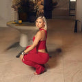 Carrie Red Two Piece Set