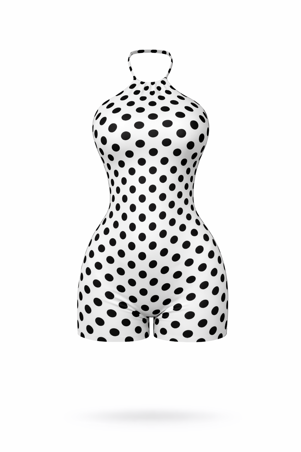 Yalo White Polka Dot Romper