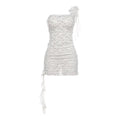 Tye White Lace Mini Dress