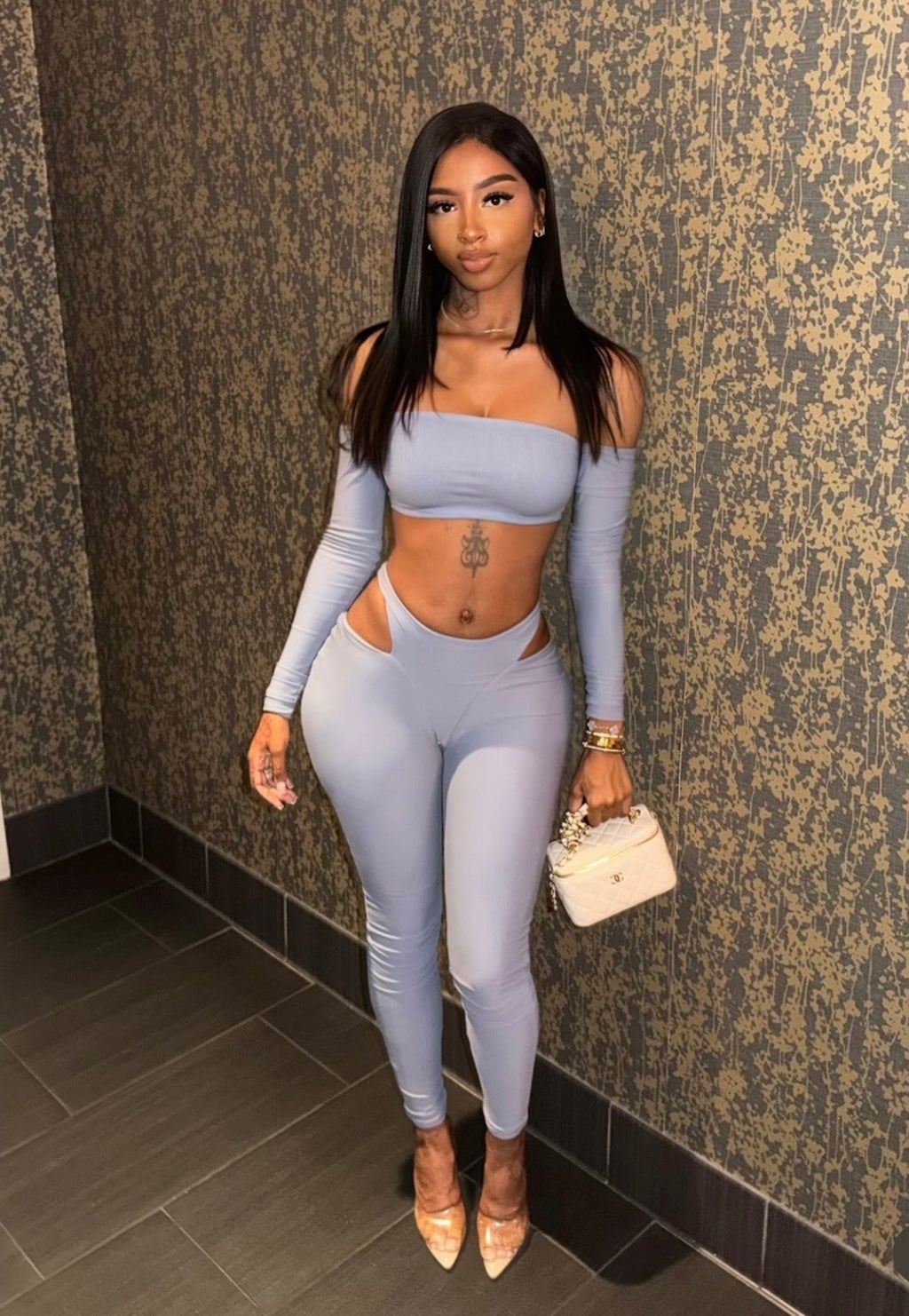 Knai Blue Two Piece Set