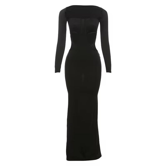 Noel Formal Black Maxi Dress