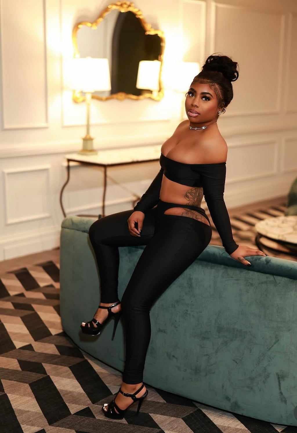 Knai Black Two Piece Set