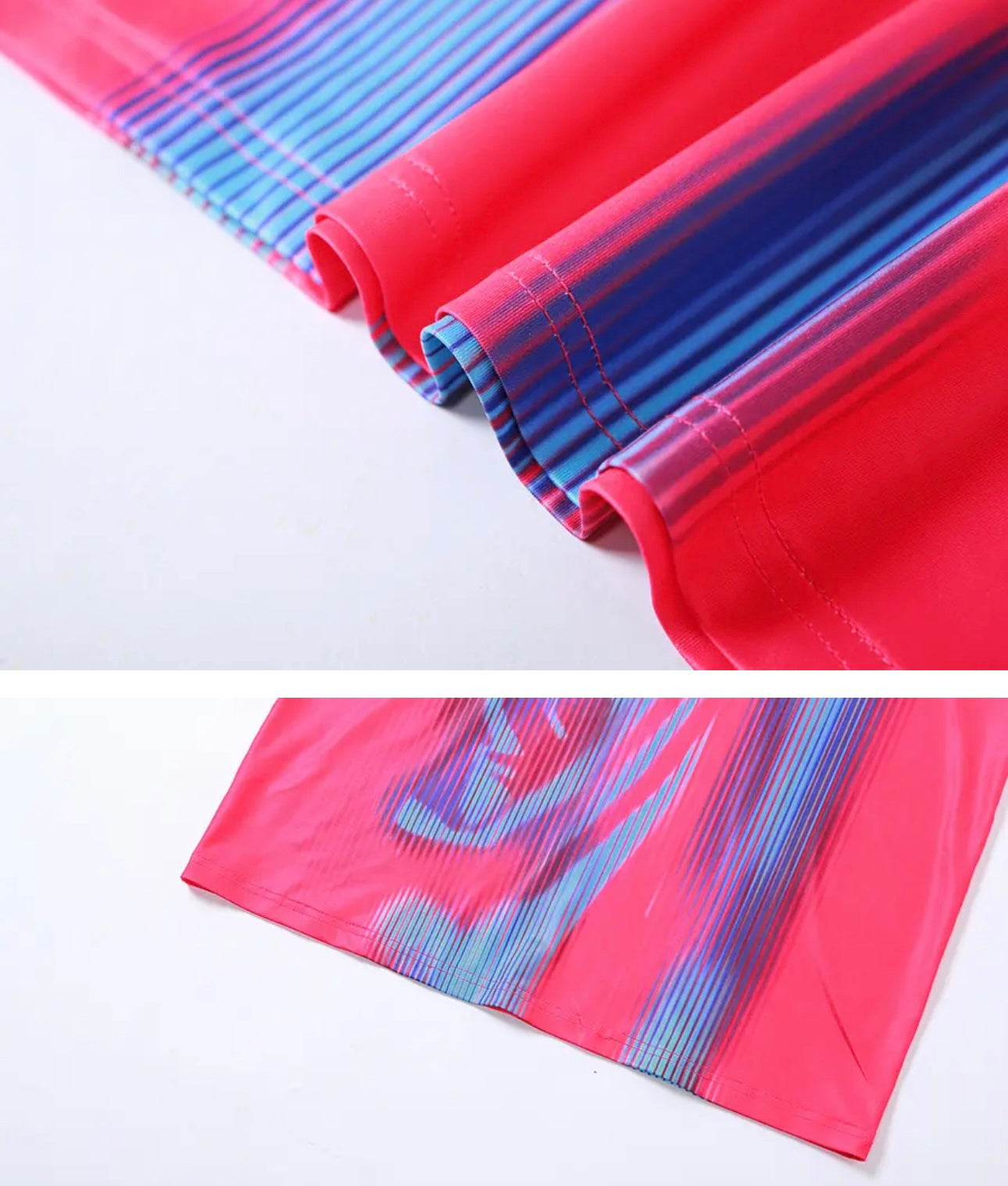 Raila Blue Pink Bodyprint Maxi Dress