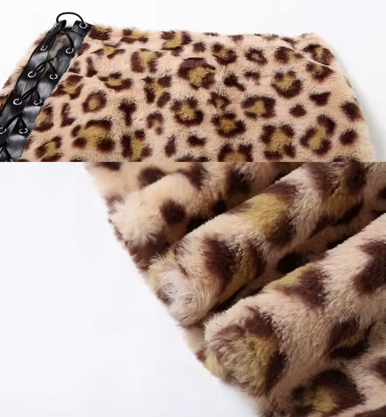 Lili Leopard Print Tie Up Mini Skirt