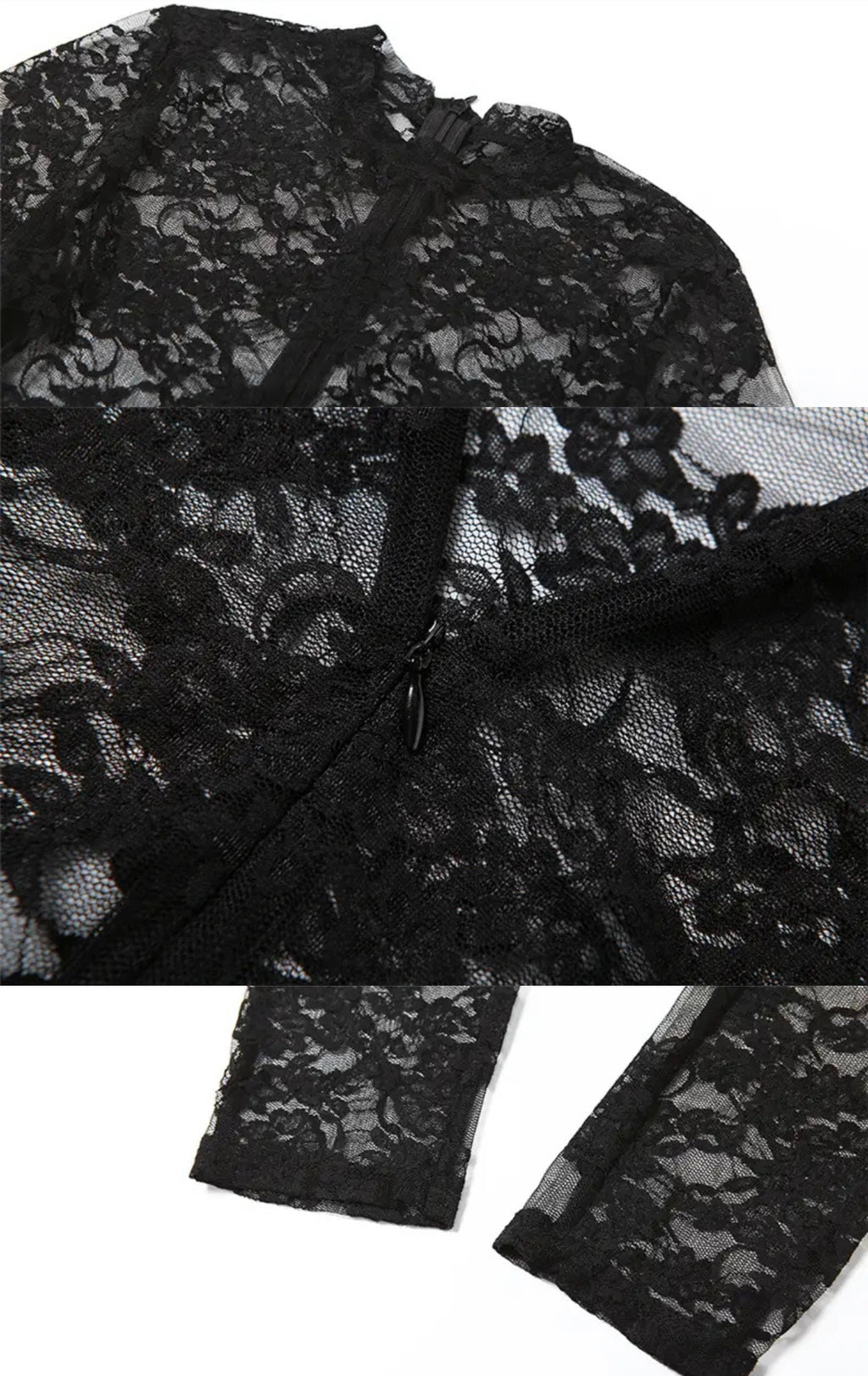 Lele Black Lace Jumpsuit