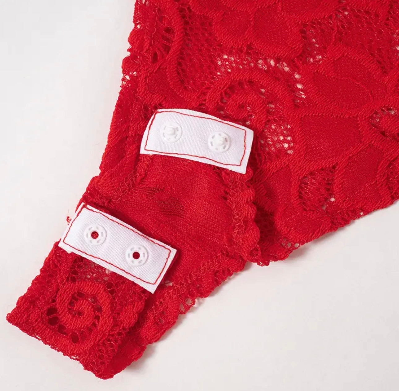 Bea Red Lace Two Piece Set