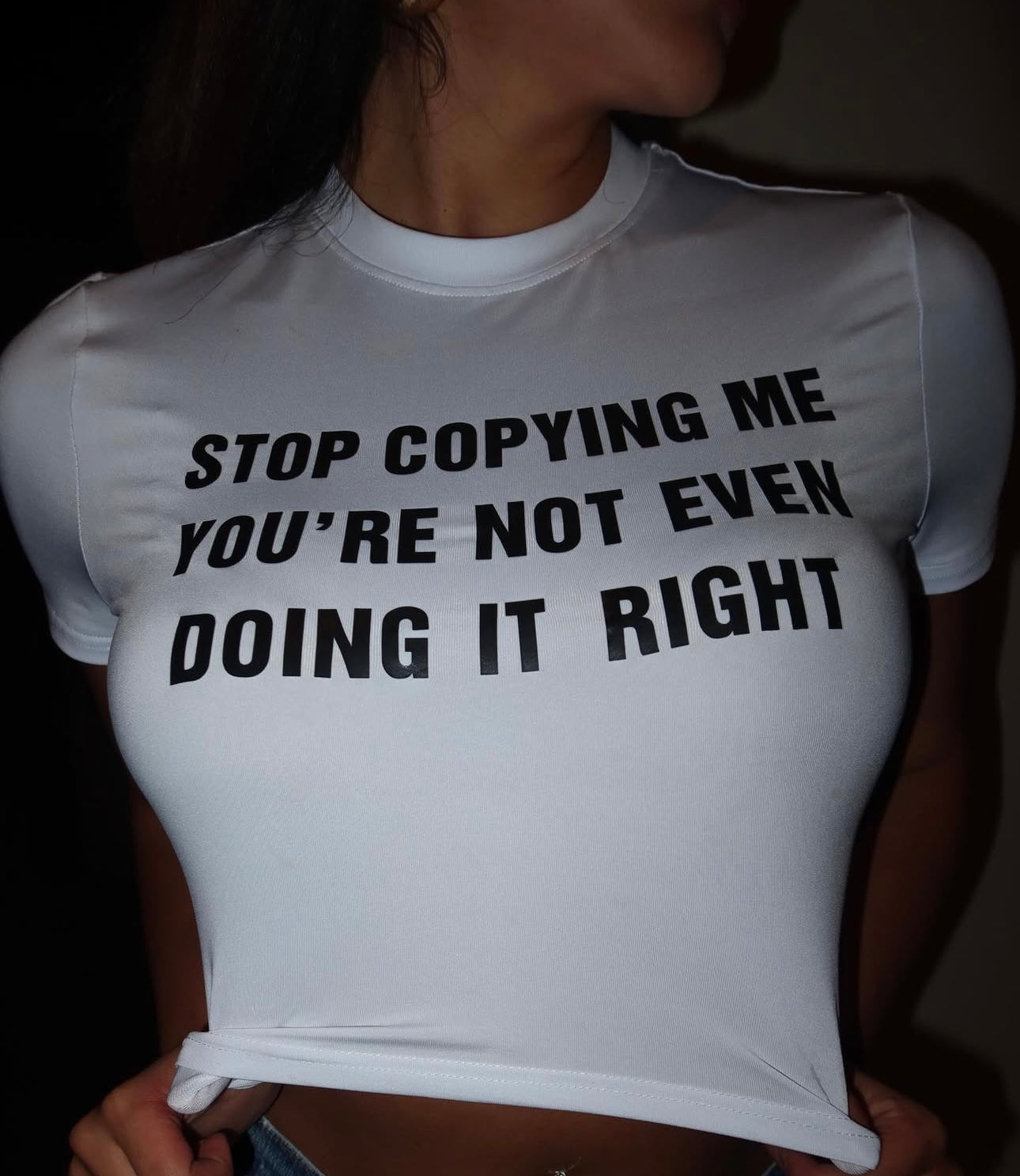 Copycat White Crop Top