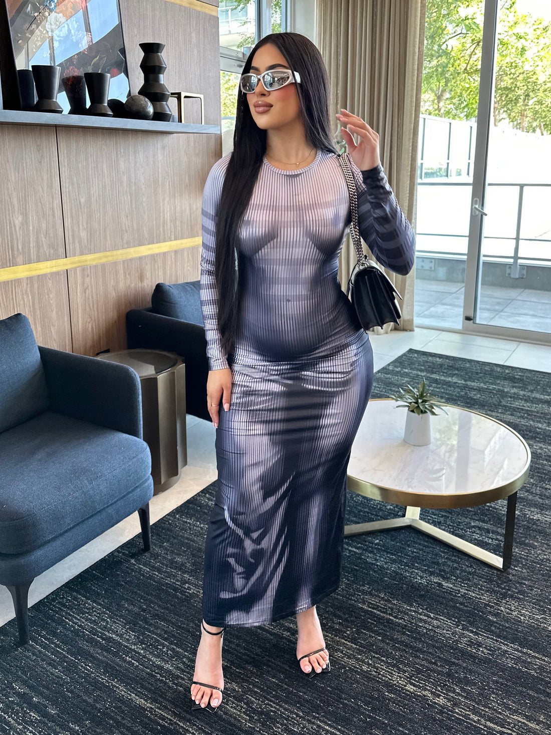 Raila Bodyprint Maxi Dress