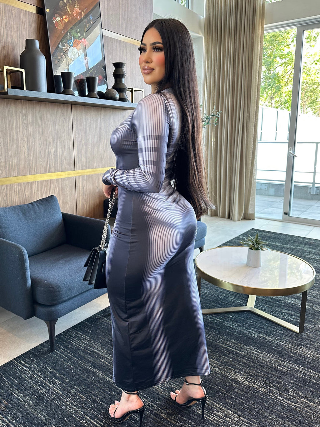 Raila Bodyprint Maxi Dress