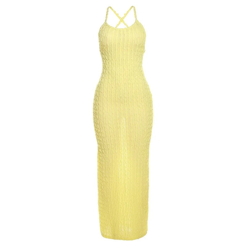 Razor dress | yellow