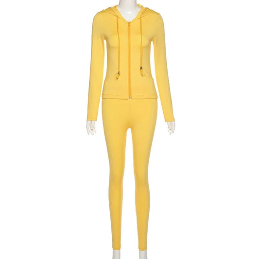 Ceni | Yellow Essential Everyday Track Suit PREORDER ONLY