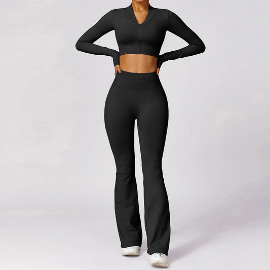 Mela | Black Three Piece Essential Active Set PREORDER ONLY