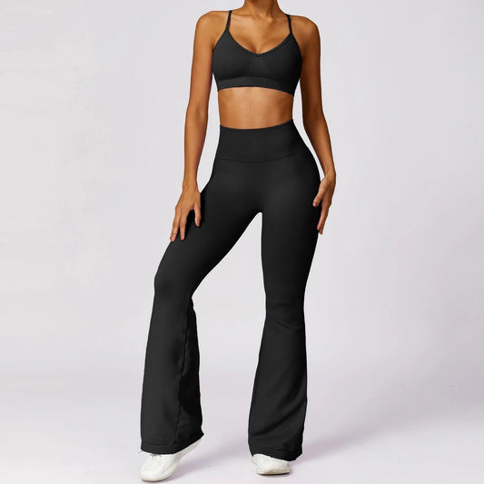 Mela | Black Three Piece Essential Active Set PREORDER ONLY