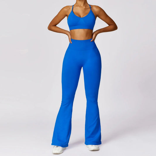 Mela | Blue Three Piece Essential Active Set PREORDER ONLY