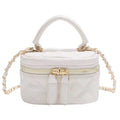 Cream Bucket Mini Purse