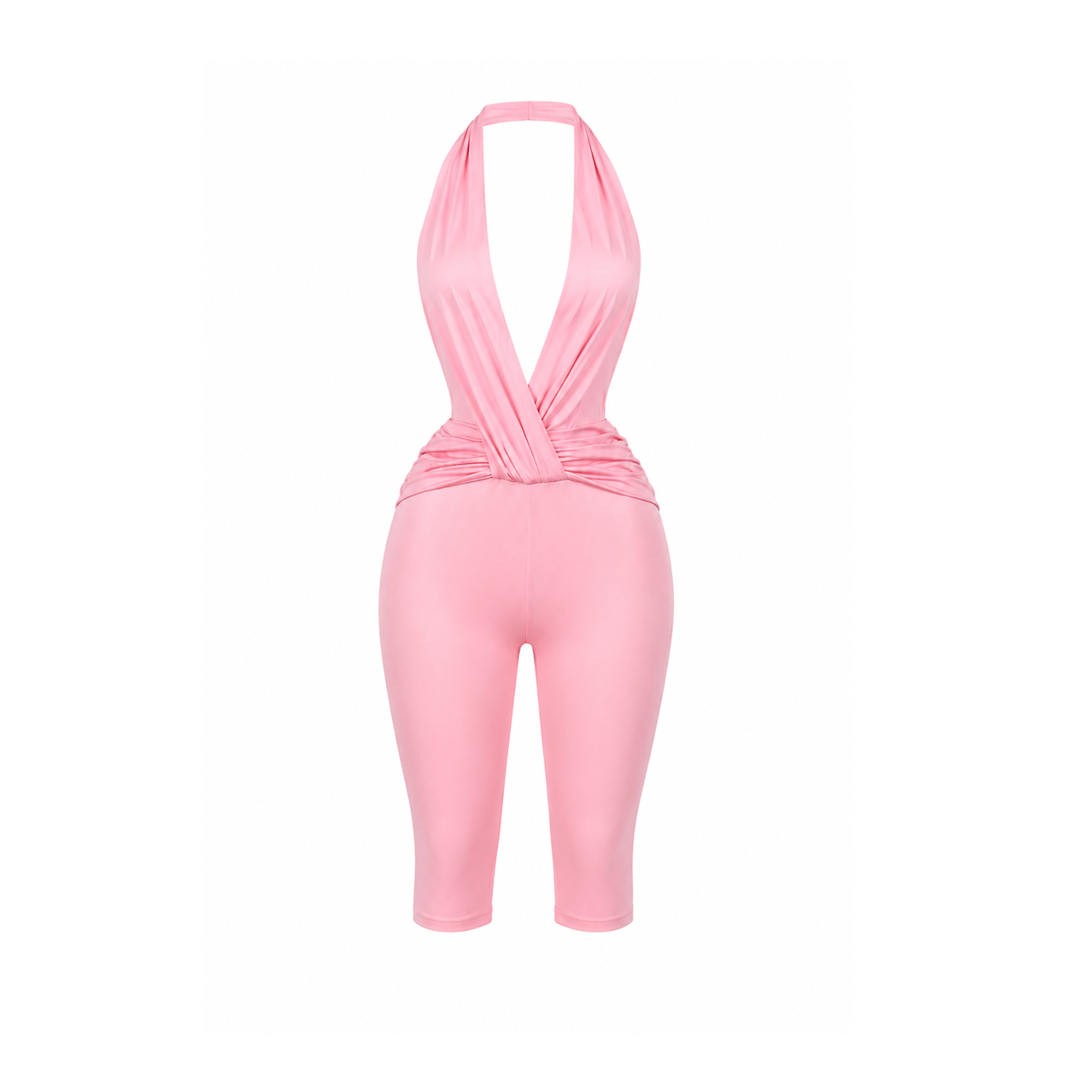 Gianni Pink Backless Romper