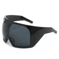 Shots Black Tint Large Black Frame Shades