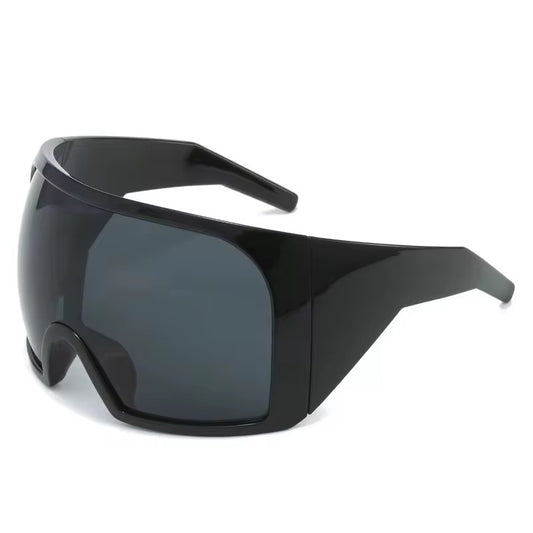 Shots Black Tint Large Black Frame Shades