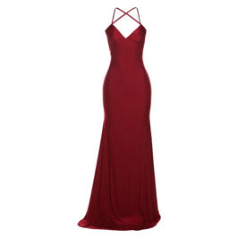 Asia Formal Backless Maxi Red Dress