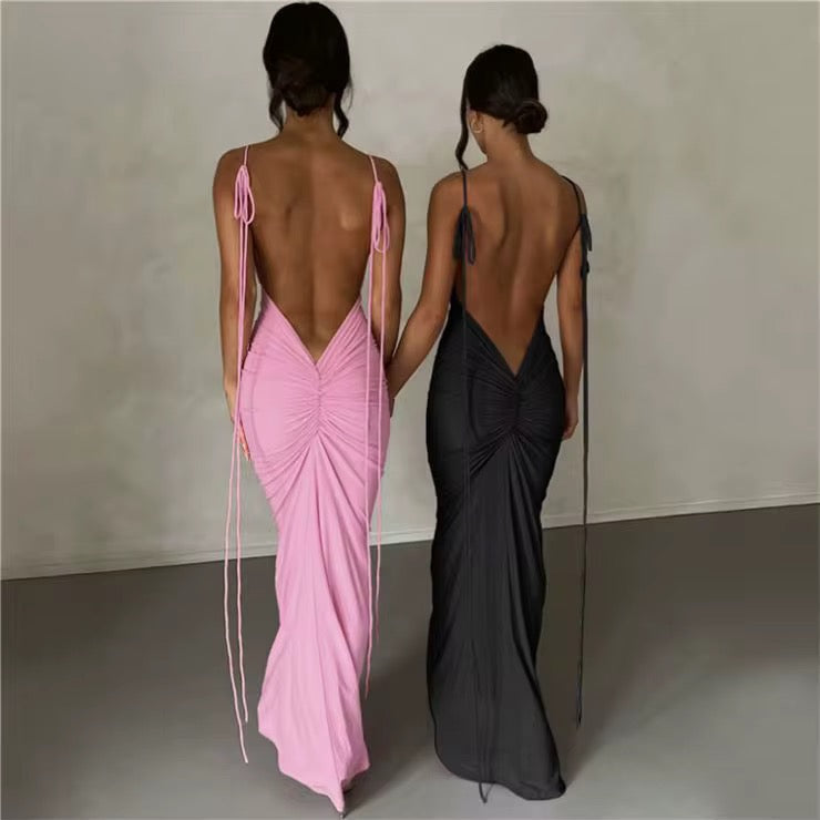 Loi Pink Formal Maxi Dress