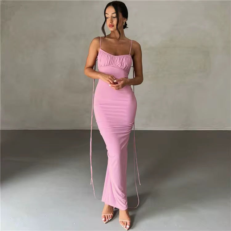 Loi Pink Formal Maxi Dress