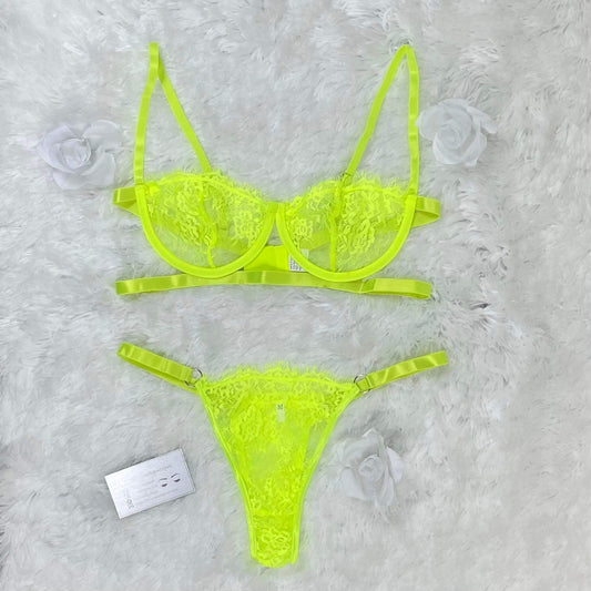 Lucy | white & lime green